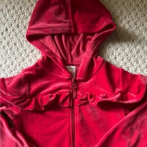 Jacket hoodie girls size 4T new 95%polyester 5% spandex Wonder Nation red zipper